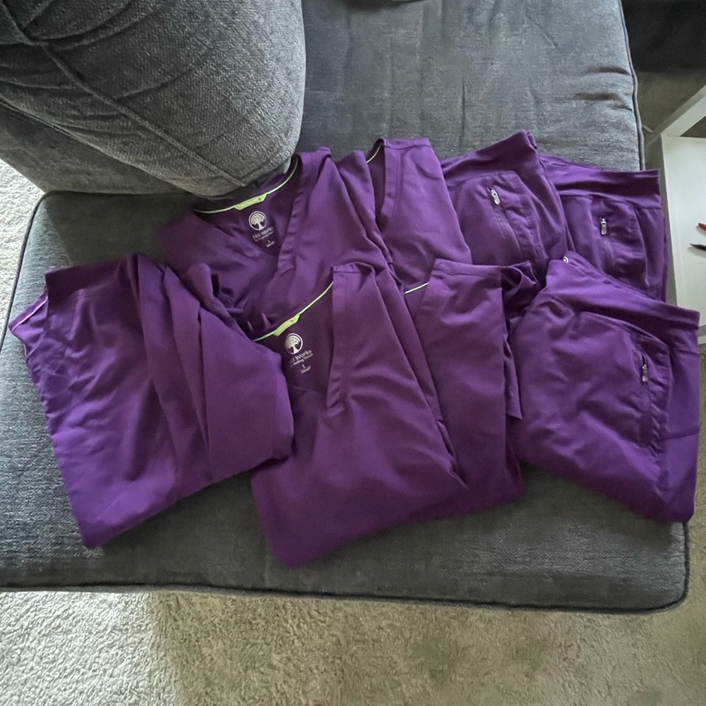 4 Sets of Healing Hands Scrubs! + Jacket!